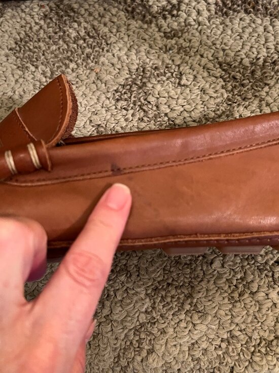 Men\'s Allen Edmonds Daytona Classic Driving Moccasin Loafers Shoes Tan 10.5 D main image 5